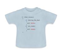Spreadshirt Bébé Développeur Cadeau Nerd Geek T Shirt Bébé Bio, 6-12 Mois, Bleu Clair