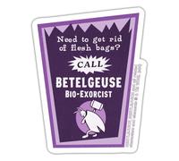 Spreadshirt Beetlejuice 2 Betelgeuse Annonce Violette Autocollant Sticker, 10 x 10 cm, blanc mat