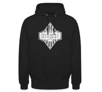 Spreadshirt Beetlejuice 2 Logo Noir Et Blanc avec Rayures Sweat À Capuche Unisexe, S, Noir