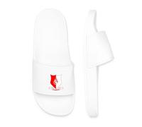 Spreadshirt Blason Vendéen Cœur Vendée Cadeau Vendéen Claquettes Homme Piscine, 41, blanc