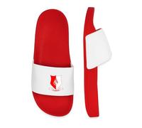 Spreadshirt Blason Vendéen Cœur Vendée Cadeau Vendéen Claquettes Homme Piscine, 43, rouge