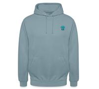 Spreadshirt Bob l'Éponge Carlo Tentacule Motif De Broderie Sweat À Capuche Unisexe, M, Bleu fumée