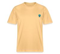 Spreadshirt Bob l'Éponge Carlo Tentacule Motif De Broderie T Shirt Bio Unisexe, M, Jaune délavé
