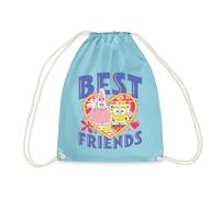 Spreadshirt Bob l'Éponge Et Patrick Meilleures Amies Sac À Dos Cordon, Taille Unique, Aqua