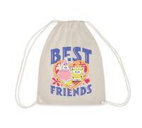 Spreadshirt Bob l'Éponge Et Patrick Meilleures Amies Sac À Dos Cordon, Taille Unique, Nature