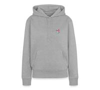 Spreadshirt Bob l'Éponge Gary L'Escargot Motif De Broderie Sweat À Capuche Premium Femme, XXL, Gris chiné
