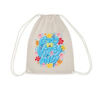 Spreadshirt Bob l'Éponge Good Vibes Only Sac À Dos Cordon, Taille Unique, Nature