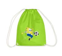 Spreadshirt Bob l'Éponge Joue Au Football Sac À Dos Cordon, Taille Unique, Vert néon