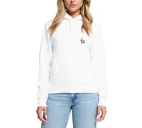 Spreadshirt Bob l'Éponge Patrick Étoile Motif De Broderie Sweat À Capuche Premium Femme, XL, Blanc