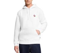 Spreadshirt Bob l'Éponge Patrick Étoile Motif De Broderie Sweat À Capuche Premium Homme, M, Blanc