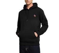 Spreadshirt Bob l'Éponge Patrick Étoile Motif De Broderie Sweat À Capuche Premium Homme, S, Noir