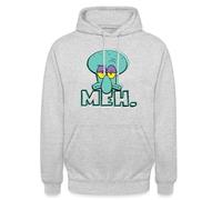 Spreadshirt Bob l'Éponge Spongebob Carlo Tantacule Sweat À Capuche Unisexe, M, Gris Clair chiné