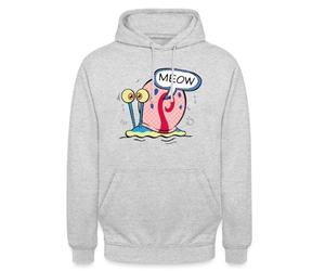 Spreadshirt Bob l'Éponge Spongebob Gary l'Escargot Sweat À Capuche Unisexe, XXL, Gris Clair chiné