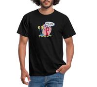 Spreadshirt Bob l'Éponge Spongebob Gary l'Escargot T-Shirt Homme, M, Noir