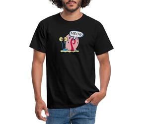 Spreadshirt Bob l'Éponge Spongebob Gary l'Escargot T Shirt Homme, M, Noir