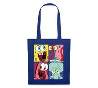 Spreadshirt Bob l'Éponge Spongebob Patrick Carlo Gary Tote Bag, taille unique, bleu royal