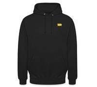 Spreadshirt Bob l'Éponge Spongebob Poche Poitrine Broderie Sweat À Capuche Unisexe, XXL, Noir
