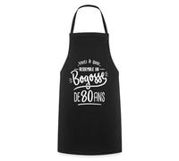 Spreadshirt Bogosse de 80 Ans | Idée Cadeau Anniversaire Humoristique Tablier Cuisine, taille unique, noir
