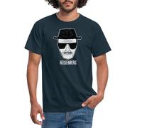 Spreadshirt Breaking Bad Heisenberg Dessin T-Shirt Homme, M, Marine