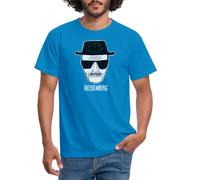 Spreadshirt Breaking Bad Heisenberg Dessin T-Shirt Homme, XL, Bleu Royal