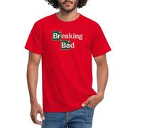 Spreadshirt Breaking Bad Logo Série TV Chimie et Crime T Shirt Homme, 3XL, Rouge