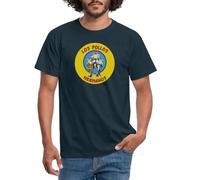 Spreadshirt Breaking Bad Los Pollos Hermanos Logo Série Cadeau Chimiste T-Shirt Homme, L, Marine