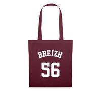 Spreadshirt Breizh 56 Bretagne Morbihan Cadeau Breton Tote Bag, taille unique, bordeaux