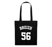Spreadshirt Breizh 56 Bretagne Morbihan Cadeau Breton Tote Bag, taille unique, noir