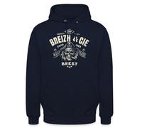 Spreadshirt Breizh CIE Brest France Bretagne Pirate Sweat À Capuche Unisexe