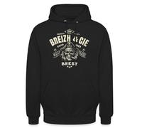 Spreadshirt Breizh CIE Brest France Bretagne Pirate Sweat À Capuche Unisexe