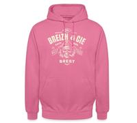 Spreadshirt Breizh CIE Brest France Bretagne Pirate Sweat À Capuche Unisexe, M, Rose