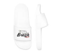 Spreadshirt Breizh Ma Bro Cadeau Breton Humour Bretagne Claquettes Homme Piscine, 45, blanc