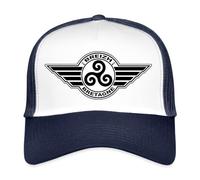 Spreadshirt Bretagne Breizh Drapeau Breton Casquette Trucker, Taille Unique, Blanc/Marine