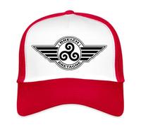 Spreadshirt Bretagne Breizh Drapeau Breton Casquette Trucker, Taille Unique, Blanc/Rouge