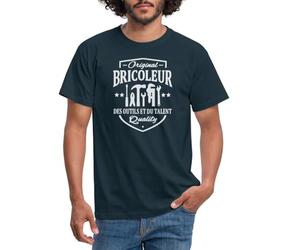 Spreadshirt Bricoleur des Outils Et du Talent T-Shirt Homme, M, Marine