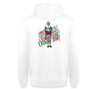 Spreadshirt Buddy L’Elfe De Noël - Citation Santa Arrive Sweat À Capuche Unisexe, S, Blanc