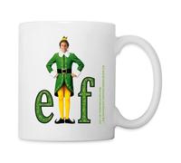 Spreadshirt Buddy L'elfe De Noël Motif Mug Blanc, taille unique, blanc
