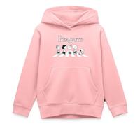 Spreadshirt Cacahuètes Snoopy Charlie Brown Sally Lucy Abbey Road Sweat À Capuche Enfant Premium, 98/104 (2 Ans), Rose