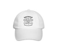 Spreadshirt Cadeau Coach Formidable Casquette Classique, Taille Unique, Blanc/Blanc