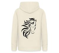 Spreadshirt Cadeau Équitation pour Une Cavalière/Illustration Cheval Sweat À Capuche Femme, XL, Vanille