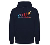 Spreadshirt Cadeau pour Fan De Basketball/Tenue De Basket pour Basketteur Sweat À Capuche Unisexe, S, Marine