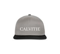Spreadshirt Calvitie Cadeau Drôle Chute des Cheveux Skinhead Casquette Snapback, Taille Unique, Gris Graphite/Noir