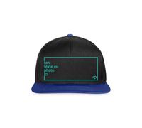 Spreadshirt Casquette Personnalisable avec Photo Et Texte Cap Motif du Choix Casquette Snapback, Taille Unique, Noir/Bleu Royal
