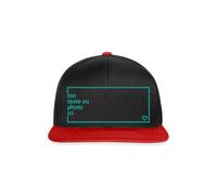 Spreadshirt Casquette Personnalisable avec Photo Et Texte Cap Motif du Choix Casquette Snapback, Taille Unique, Noir/Rouge
