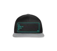Spreadshirt Casquette Personnalisable avec Photo Et Texte Cap Motif du Choix Casquette Snapback, Taille Unique, Noir/Gris