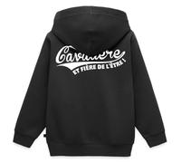 Spreadshirt Cavalière Et Fière De l'Être Équitation Veste À Capuche Enfant Premium, 122/128 (6 Ans), Noir