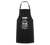 Spreadshirt Ce Mec Est Un Super Cuisinier Tablier Cuisine, taille unique, noir