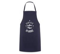 Spreadshirt Certifié Meilleur Papi Du Monde Cadeau Grand-Père Tablier Cuisine, taille unique, marine