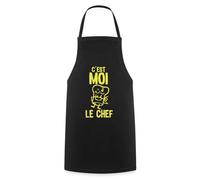Spreadshirt C'Est Moi Le Chef Toque Tablier, taille unique, noir