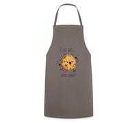 Spreadshirt C'est Parti Mon Cookie Slogan Marrant Cadeau De Pâtisserie Tablier Cuisine, taille unique, gris